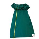 ASOS NWT Design Curve Emerald Green MIDI Dress Off Shoulder Puff Sleeve 18 Green Photo 10