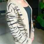 BB Dakota  Animal Print Light Camel Cardigan Medium NWT Photo 6
