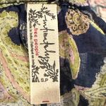 Free People Intimately Sundown Blue Green Paisley Print Bodysuit Blouse size S Photo 7
