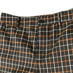 Full Tilt cute fall look black slacks with orangish tan and white plaid. Photo 3