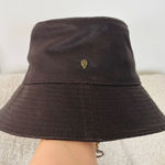 Helen Kaminski Waxed Cotton/linen blend bucket hat water repellant brown Photo 0