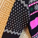Well Worn  Black and Pink Festive Sweater Photo 4