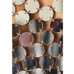 8 Other Reasons Disc Crop Top in Silver One Size New Womens Disc Mirror Cropped Photo 4