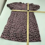 Madewell  Dress Womens Small Pink‎ Purple Shadow Blooms Tillie Puff Sleeve Mini Photo 9