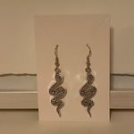Silver Snake Earrings Photo 4