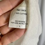 Love Sam  Beaded Embroidered Tunic Top Blouse Beige‎ Cotton Boho Women's L Photo 6