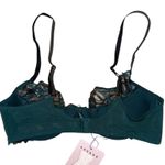 Savage X Fenty NWT Shining Star Embroidered Unlined Demi Bra women’s size 34C Blue Photo 6
