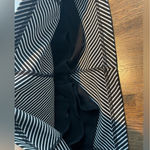 Talbots  Black and White Stripe skort - size SP (small petite) Photo 4