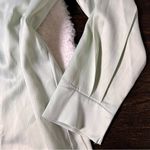 SheIn Light Mint Green Satin Shirt Dress Photo 3