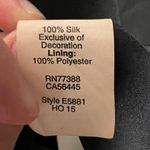 Madewell Black Silk & Gold Sequin Shoulder Accent Back Ribbon Cutout Dress Photo 3