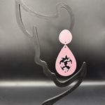 Pink Strawberry Teardrop Earrings Photo 2