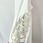 Boutique  White Cut Out Side Cheeky One Piece Swimsuit M Photo 2