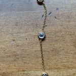 Juicy Couture Silver Pave Crystal and Heart Charm Gold Tone Chain Necklace NWT Photo 10