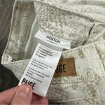 Paige Hoxton Ultra White Snakeskin Print Mid Rise Ankle Skinny Jeans Size 26 Photo 7