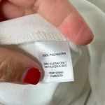 Intermix  Cameron White Bell Flutter Sleeve Zipper Back‎ Blouse Photo 6