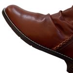 Like New Earth Brand Leather Naira
Ruched Boots Brown Size 8 Wide Width Photo 6