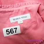 Vintage Season Wind Barbie hot pink barbiecore short sleeve tiered dress, XXS Photo 13