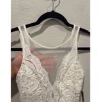 Lulus I Promise Antique White Lace Skater Mini Dress Photo 3