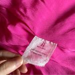 Figue Silk Crepe Pink Colorblock Gold Sequin Trim Midi Dress Bohemian | S Photo 9