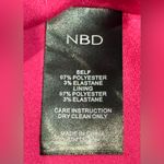 NBD  Revolve Dark Pink Criss Cross‎ Back Halter Skater Mini Dress Size Small Photo 4