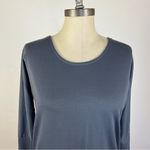 Onzie  Slate Grey Open Back Long Sleeve Top Photo 2