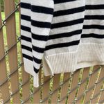 Loft Ann Taylor Cotton Crochet Crew Neck Sun Stripe Sweater Pullover Size Large Photo 8