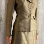 Vintage Le Suit Gold SKIRT Tailored Professional Style Suit skirt only Size 8 Photo 0