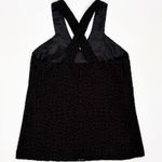 CROSBY by Mollie Burch  Top Size XS Sleeveless Criss Cross Black Textured Black Photo 1