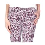 7 For All Mankind Cropped Gwenevere JEANS Womens 27 Plum IKAT Print Ankle Skinny Photo 3