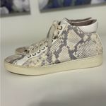 Michael Kors  size 8.5 gray and White Snake Print Sneakers high tops Photo 2
