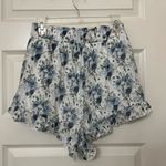 Blue Rain  High Waist Floral Shorts Size Medium Lined Photo 8