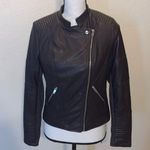 Bar III brown moto faux leather zip up jacket Photo 0