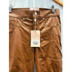 Revice Denim Revice NEW Uptown Soho Brown Faux Leather High Rise Pants 27" Photo 5