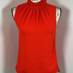 Ted Baker  London Red Sleeveless Ruffle Mock Neck Top Size xs Photo 0