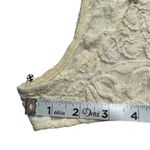 Free People Ivory Cream Lace Sleeveless Skater Skirt Dress w/ Slip Small Photo 7