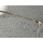 TURA EYEGLASSES FRAMES ONLY Paloma BLACK Chrome HALF RIM 50 Photo 7