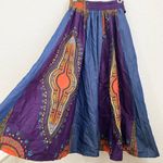 ADVANCE APPARELS Dashiki Print Denim Tie Belt Elastic Waist Maxi Skirt One Size Size undefined Photo 7