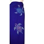 Women's Primitive Vibes Hawaii Blue Long Wrap Up Skirt Photo 1