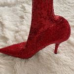 Balenciaga Red Sequin Thigh High Boots 😍 Photo 8