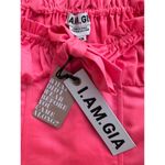I am gia I.AM.GIA Naomi Crop Top Corset Style Neon Pink Tiger Mist NWT XS Photo 4