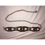 Chico's Chain Link Belt Gold Y2K 90s Statement Mesh Large Medium Adjustable Photo 1