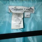 Coldwater Creek  Eiffel Tower Button Front Long Sleeve Jacket Coat Size 2X  Photo 2