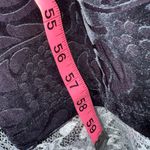 Symphony NWOT dark gray Backless Long Sleeve Dress burnout velvet paisley sheer Photo 13