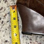 Passion Womens Suede Leather Beaded Wedge Heel Slip Photo 7