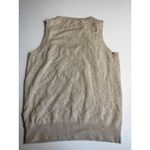 ZARA  Knit Tank‎ Top Sleeveless Sweater Vest Beige Cotton Blend Small Photo 4