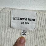 Willow & Wind Sweater Women L White Pink Bow Coquette Feminine Preppy Clean Girl Size L Photo 5