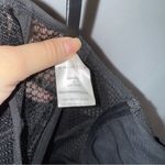 White Fox Boutique Enlighten Me Bustier Black Mesh Boned‎ Corset Top with Garter or Stocking Clips Photo 7