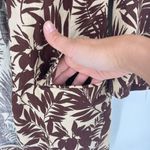 Mango MNG  NWT Women’s Tropical Linen Blend Boyfriend‎ Blazer Longline Brown XS Photo 9