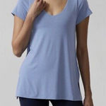 Athleta NWT  Essence‎ Support Top Dusty Blue Built In Bra Workout Size Small Photo 0