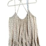 Urban Outfitters Out From Under Slip Dress Womens S Cream Tan Gauze Tiered Dot Print Beach Boho Photo 10